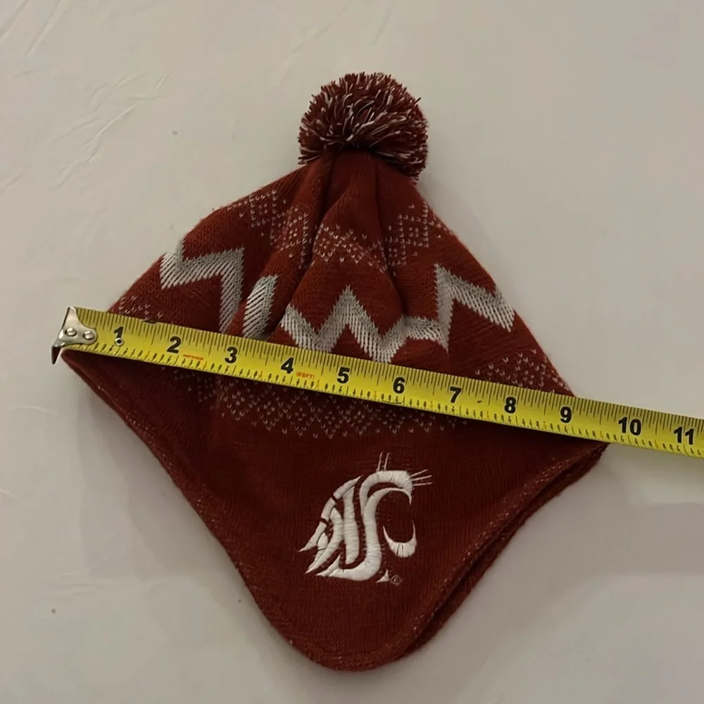 WSU Washington State University Cougars Vintage? kids Trapper Style Hat Sz 8-20